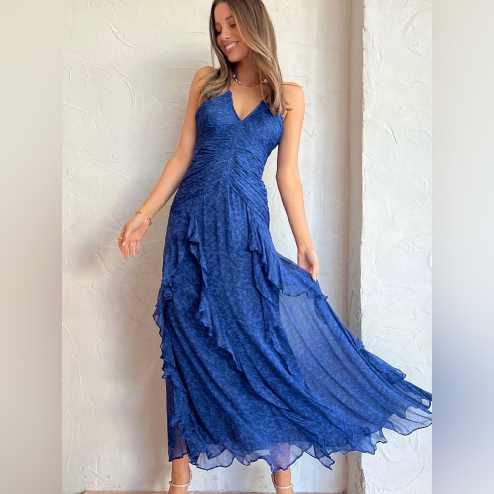 Shona Joy Blue Maxi Dress